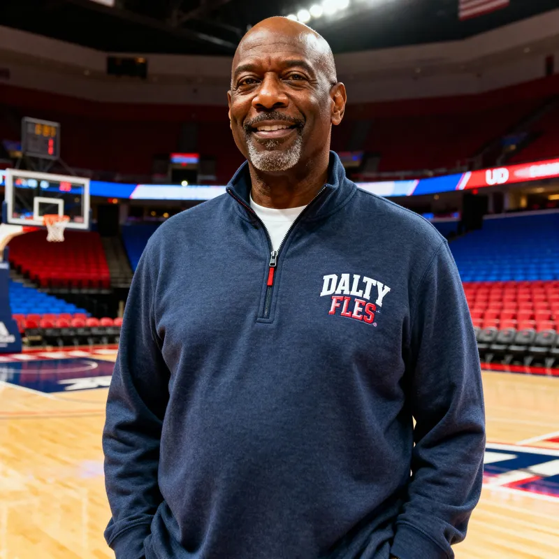 Tim Meadows at UD Arena in Flyers Gear