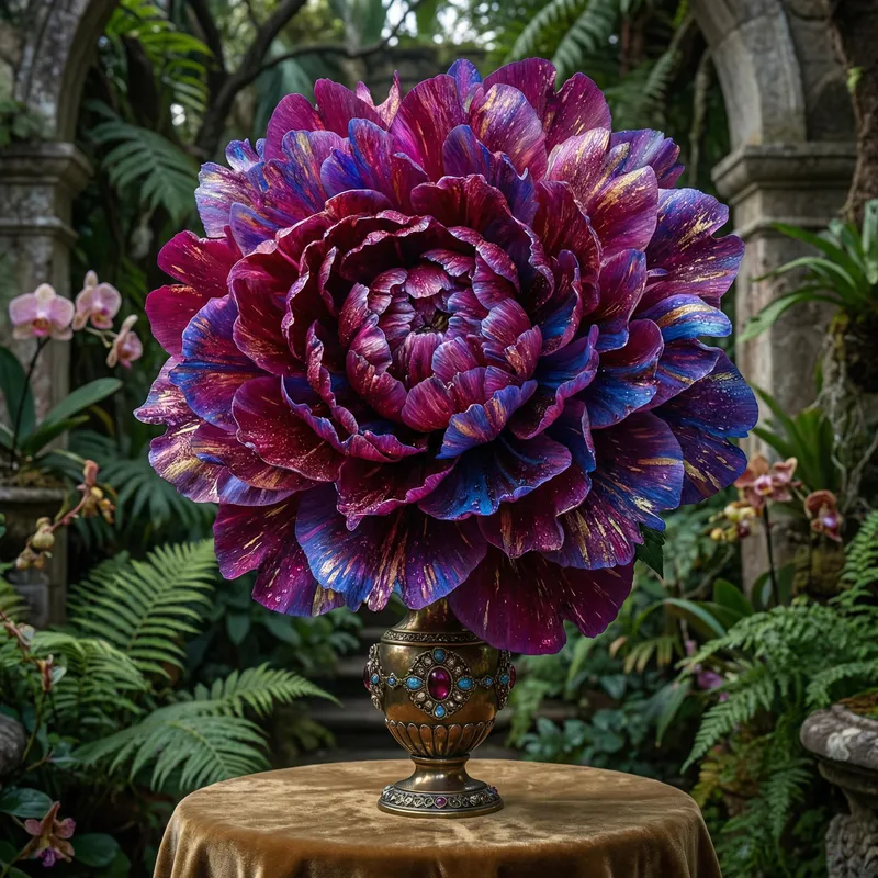 Luxurious Flower: Elaborate & Intricate Petal Arrangement | Exquisite Bloom Creation
