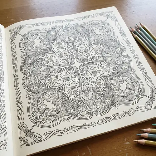 Adult Coloring Book in Bogema Style
