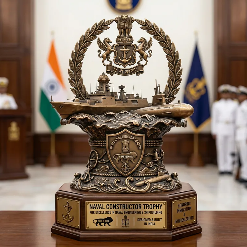 Indian Navy Trophy Design for Naval Constructors