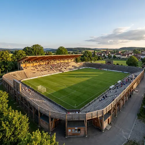 5,000 Seat Wooden Football Stadium