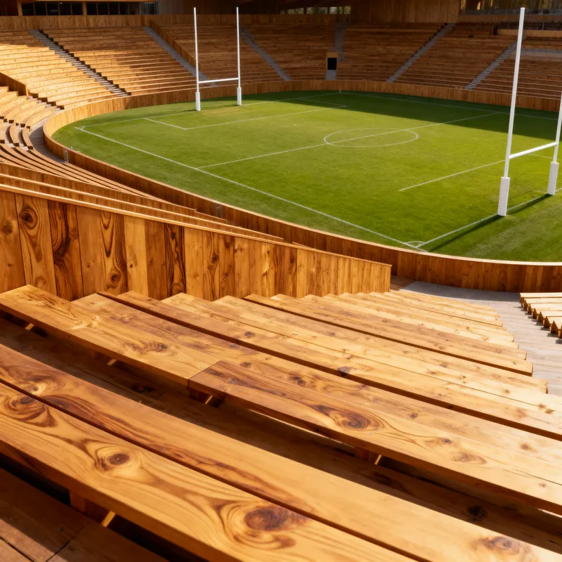 5,000 Seat Wooden Football Stadium