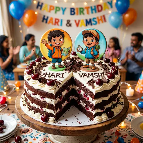 Delicious Black Forest Cake for HARI & VAMSHI