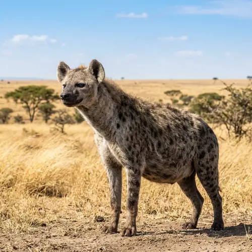 Full-Figured Hyena with Giant Belly | Unique Beauty