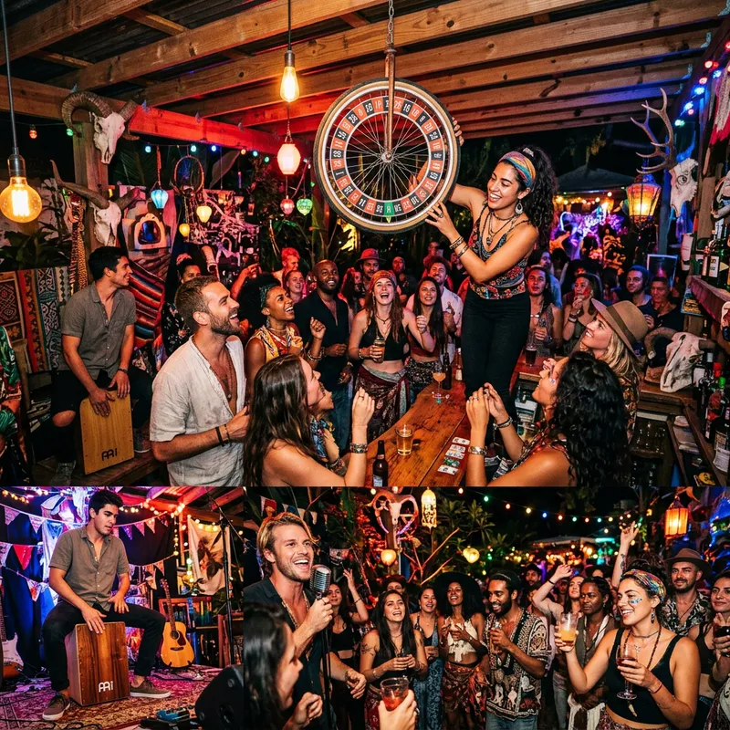 Eccentric Crowd & Bohemian Art Festival at Outdoor Bar