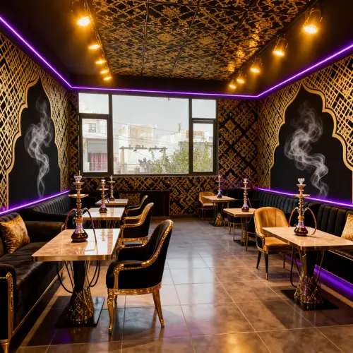 Luxury Hookah Café Design: Modern Lounge Style