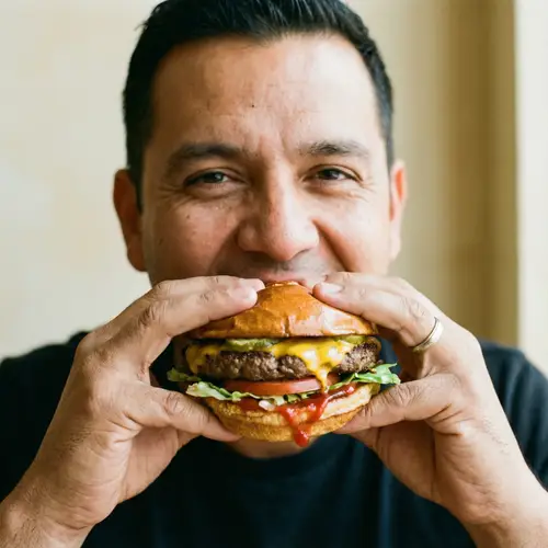 Mouthwatering Burger Delight | Fresh Ingredients | Savory Taste