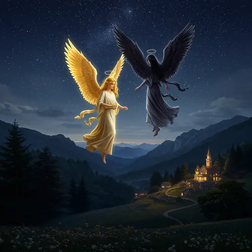 Angels on Their Nightly Journey