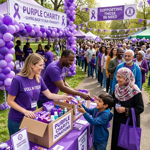 Purple Charity: A Celebration of Giving and Diversity