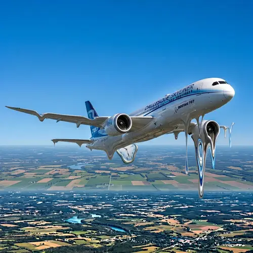 Sleek Commercial Jet Soaring in Clear Sky | Airplane Image