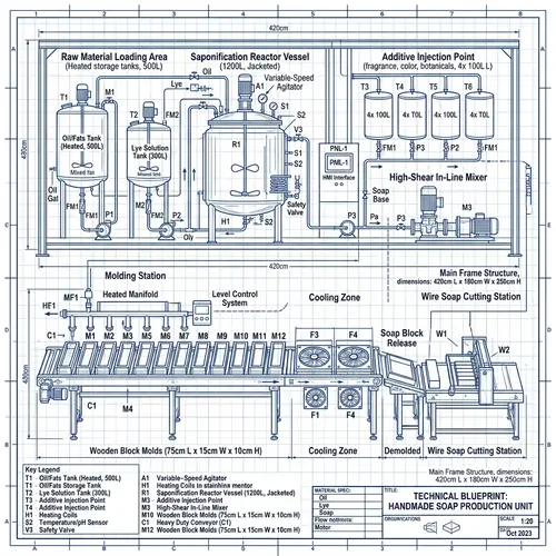 Blueprint for Handmade Soap Machine