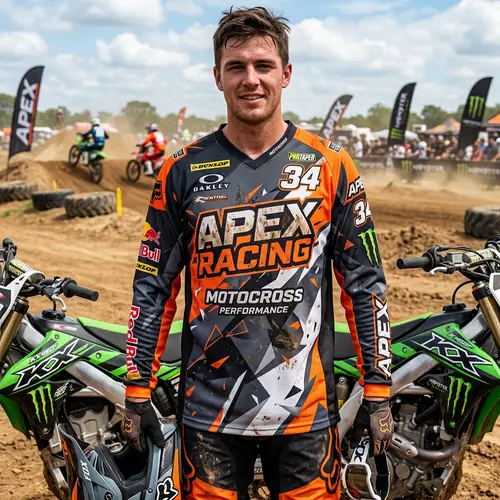 Motor Cross Design Jersey - High-Quality Gear