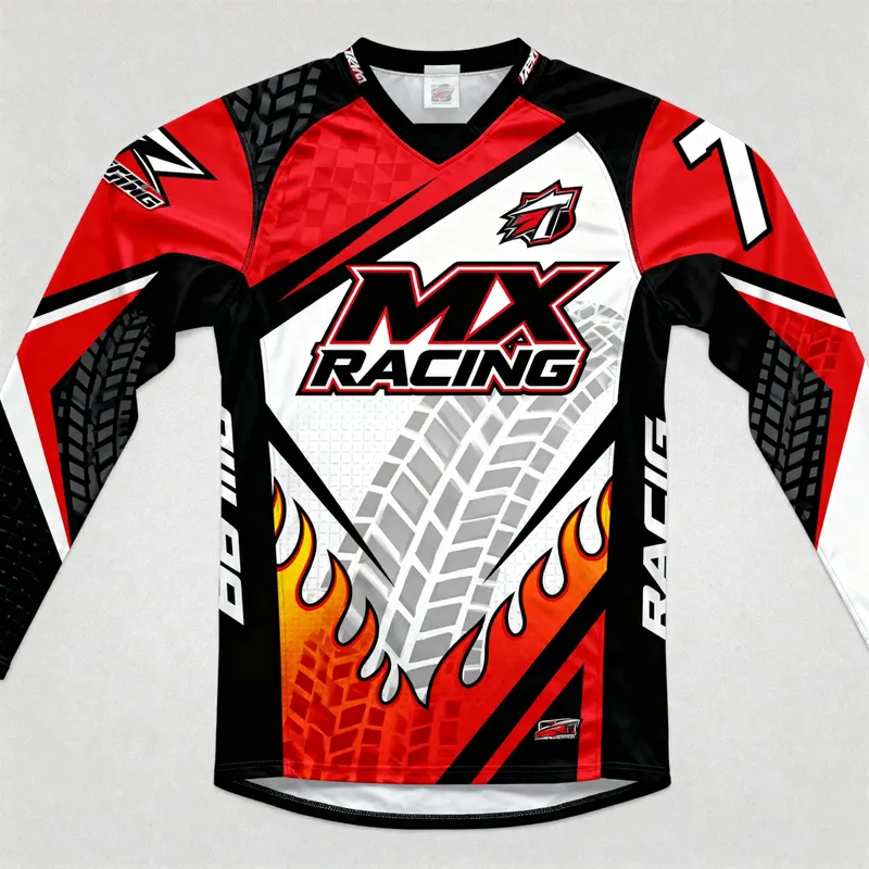 Motor Cross Design Jersey - High-Quality Gear