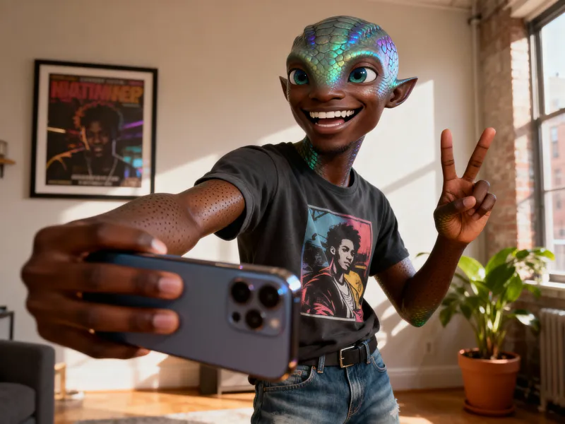 Funny AI Creature Selfie - Hyper Realistic Fun