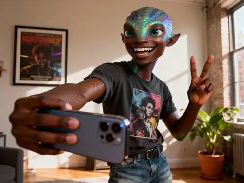 Funny AI Creature Selfie - Hyper Realistic Fun