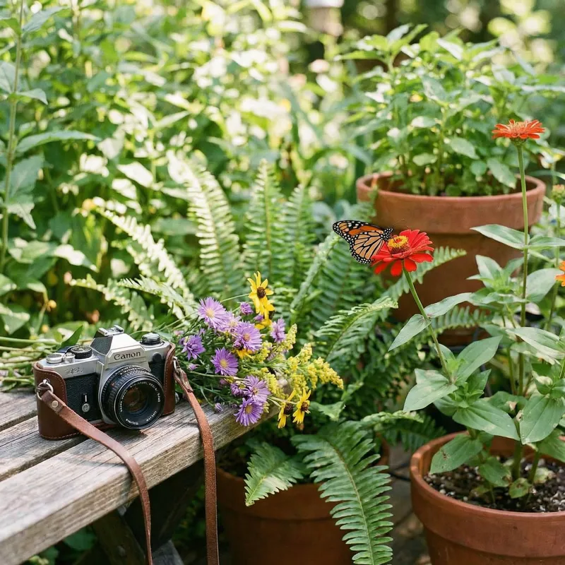 Camera, Butterfly, Flowers & Plants Photography