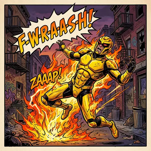 Vibrant Comic Book Villain Character Art