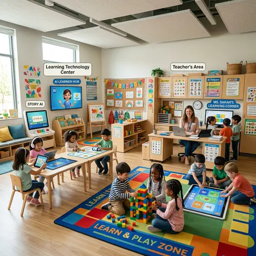 AI Classroom Design with Learning Centers