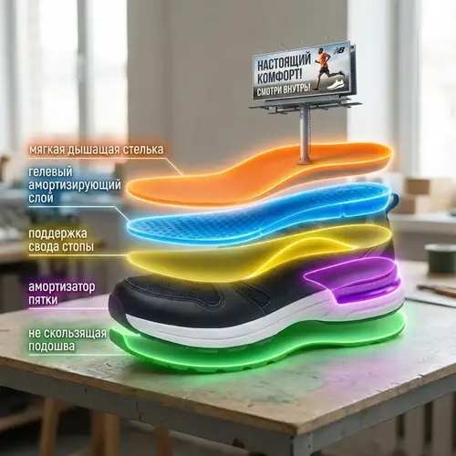 Anatomical Shoe Layer Breakdown