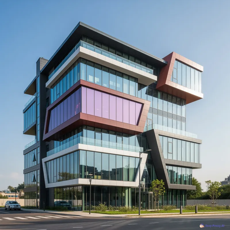 Innovative Five-Floor Company Building Design