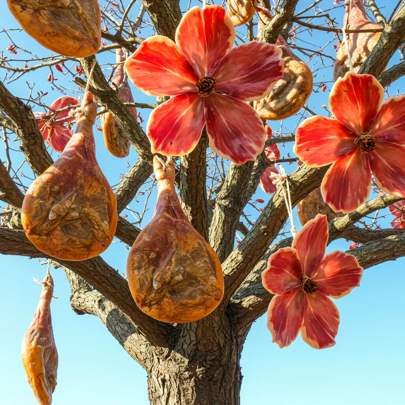 Iberian Ham Flower Bouquets