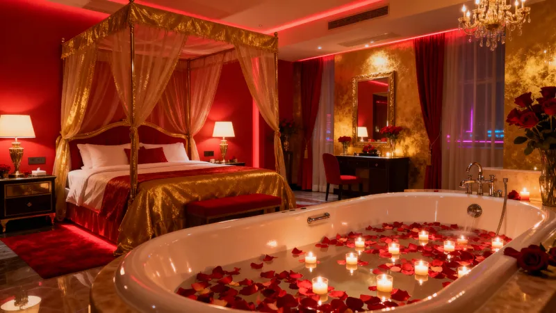 Ultra-Realistic Suite Romance Hotel Design