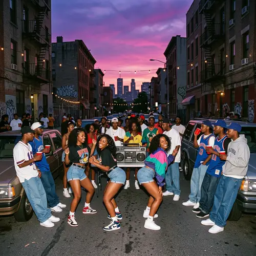 90s Hip Hop Street Party Vibes