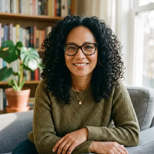 Biracial 50-Year-Old Woman: Korean & Black Mix