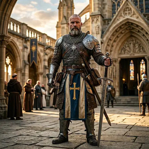 Paladin Warrior: Shaved Head & Beard