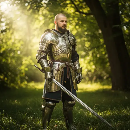 Paladin Warrior: Shaved Head & Beard