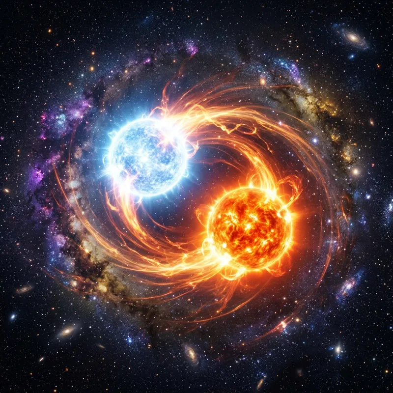 Double Star Rotates in Cosmic Dance Double Star Rotates in Cosmic Dance