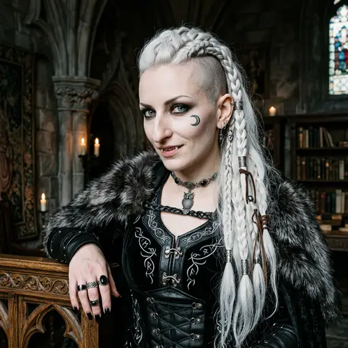 Stunning Gothic Lady with Unique Features