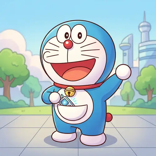 Cute Doraemon Cartoon Character - Fun & Playful