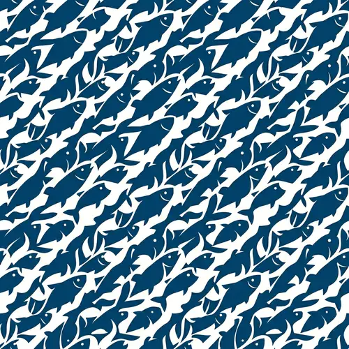 Simplified Fish Tessellation Design