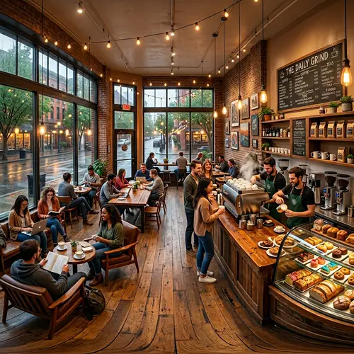 Immersive 360-Degree View of a Vibrant Establishment