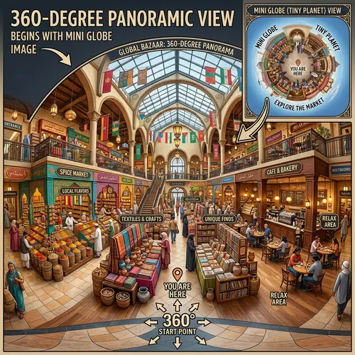 360-Degree Panoramic View of a Random Establishment