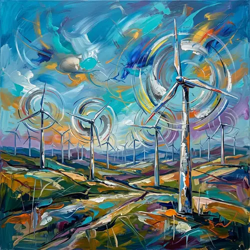 Abstract Wind Turbines: Art Meets Renewable Energy