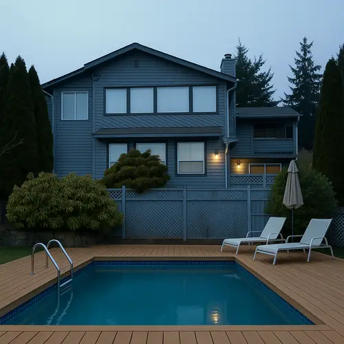 Build a Stunning Pool Deck in Your Front Yard