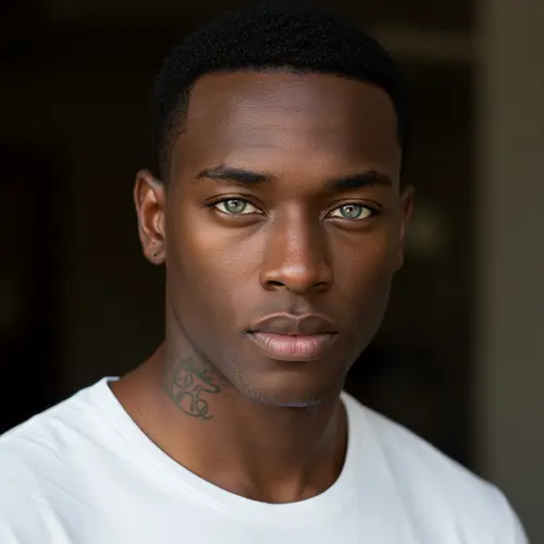 Stylish Portrait of a Handsome African American Man