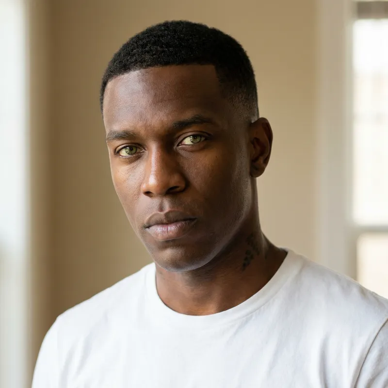 Stylish Portrait of a Handsome African American Man