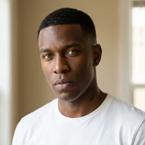 Stylish Portrait of a Handsome African American Man