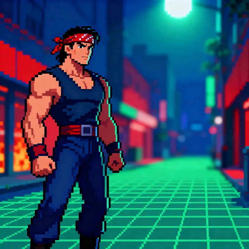 Vibrant 16-Bit Pixel Art Sprite Design