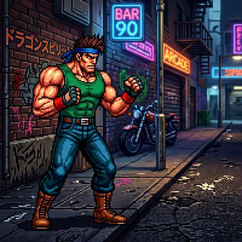 Vibrant 16-Bit Pixel Art Sprite Design