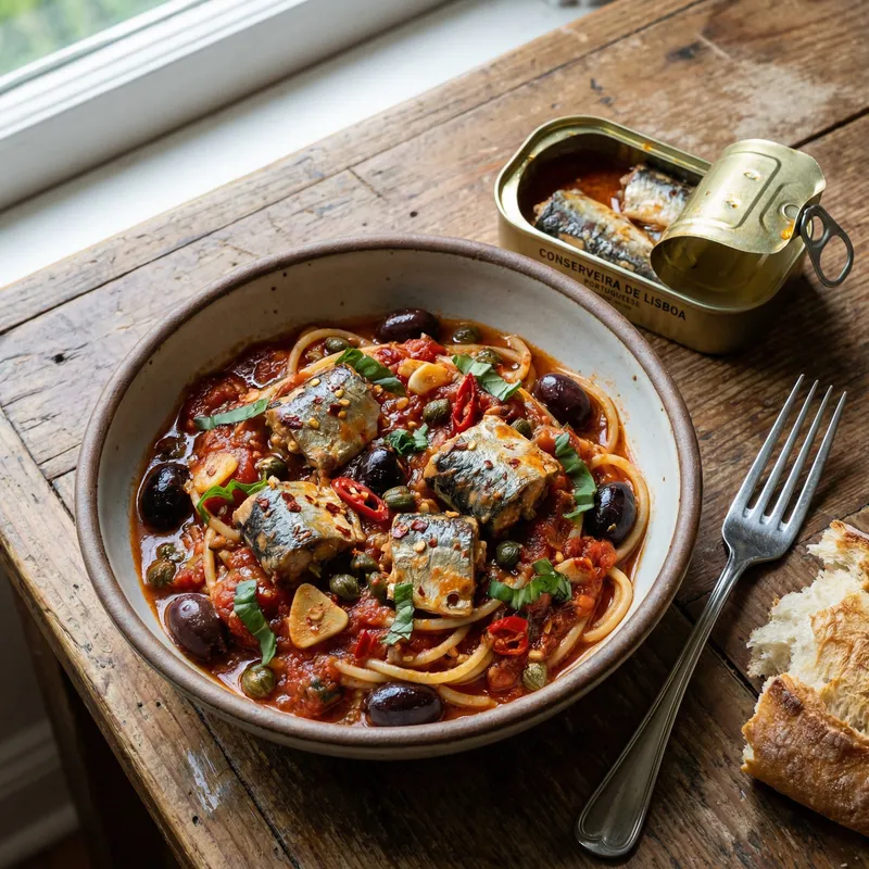 Tinned Sardine Puttanesca Recipe