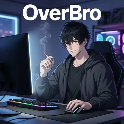Cool Anime Guy with Black Hair - OverBro