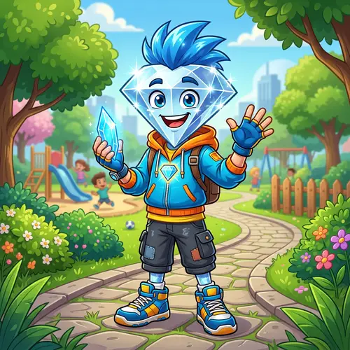 Diamond Boy: The Cartoon Character with a Sparkling Twist