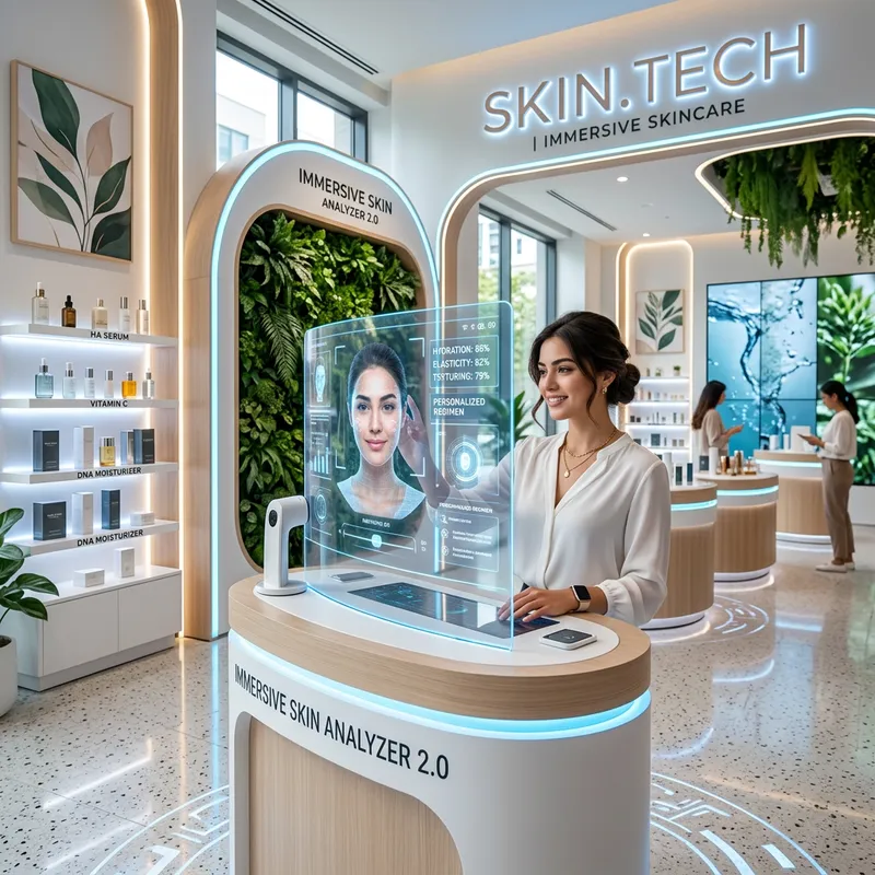 Modern Skin Care Decoration with Immersive Technology
