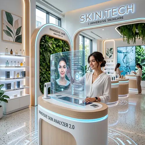 Modern Skin Care Decoration with Immersive Technology