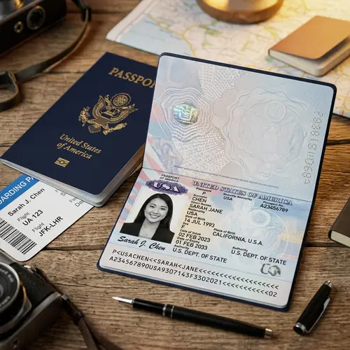 Personalized Passport with First Name | Custom Travel Document