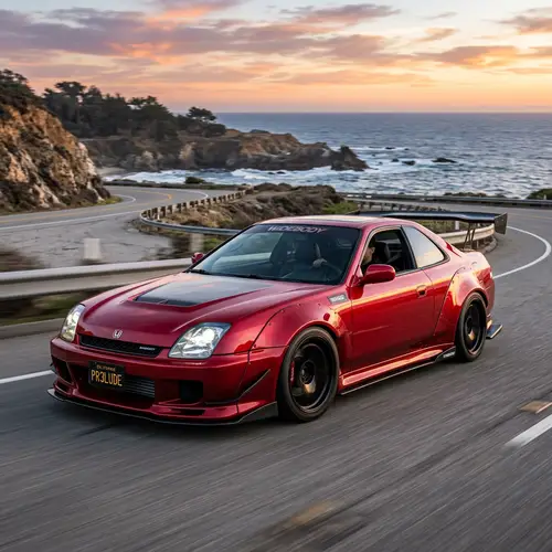 1998 Honda Prelude: Candy Red Widebody & Spoiler